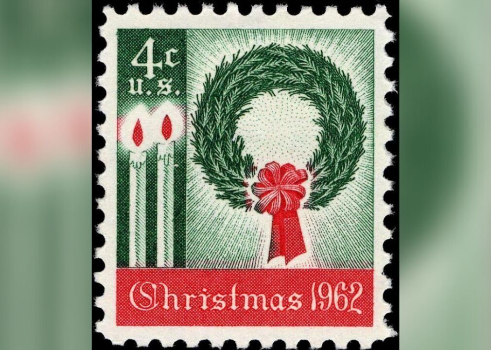 1962: First Christmas postage stamp arrives